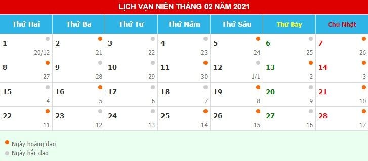 Lich Xem Ngay Tot Ve Nha Moi Trong Thang 2 Nam 2021